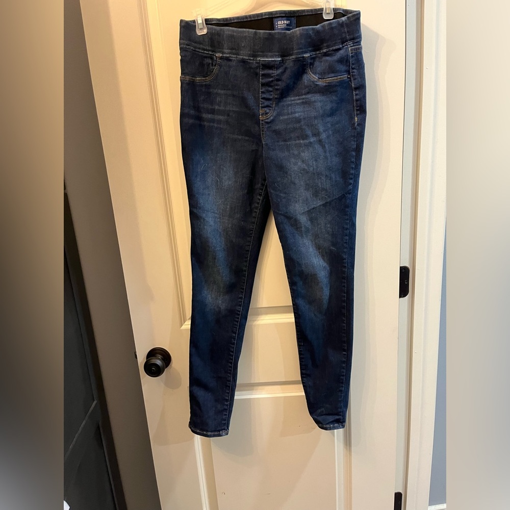 Old navy stretch jeans, pull up